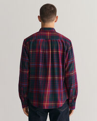 Regular fit skotskternet flannelskjorte