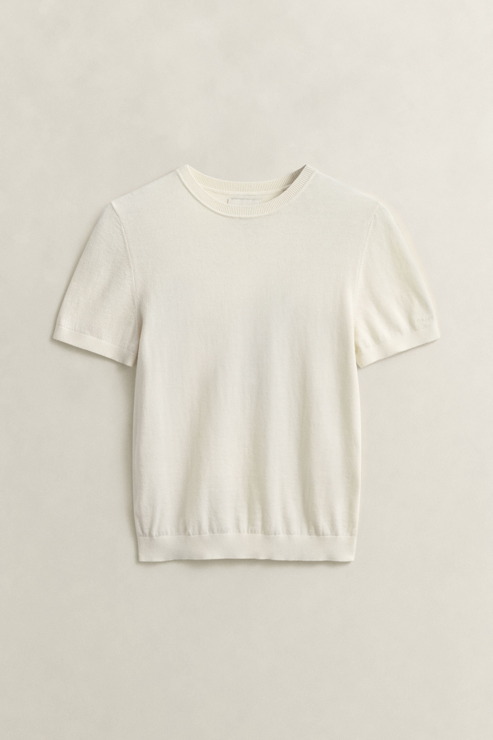 Let kortærmet sweater med crewneck