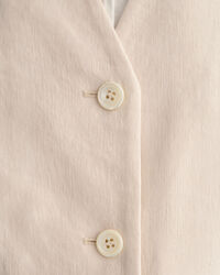 Regular fit vest af hør med stræk