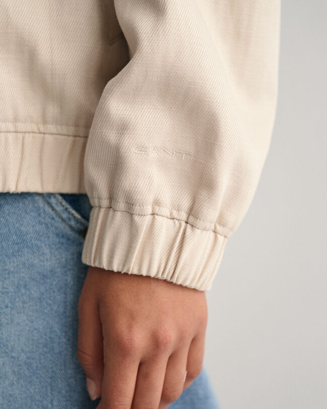 Bomberjakke i hørblanding