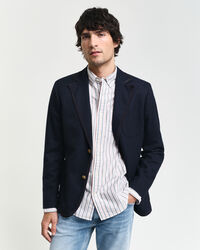 Slim Fit Club Blazer i bomuld/uld