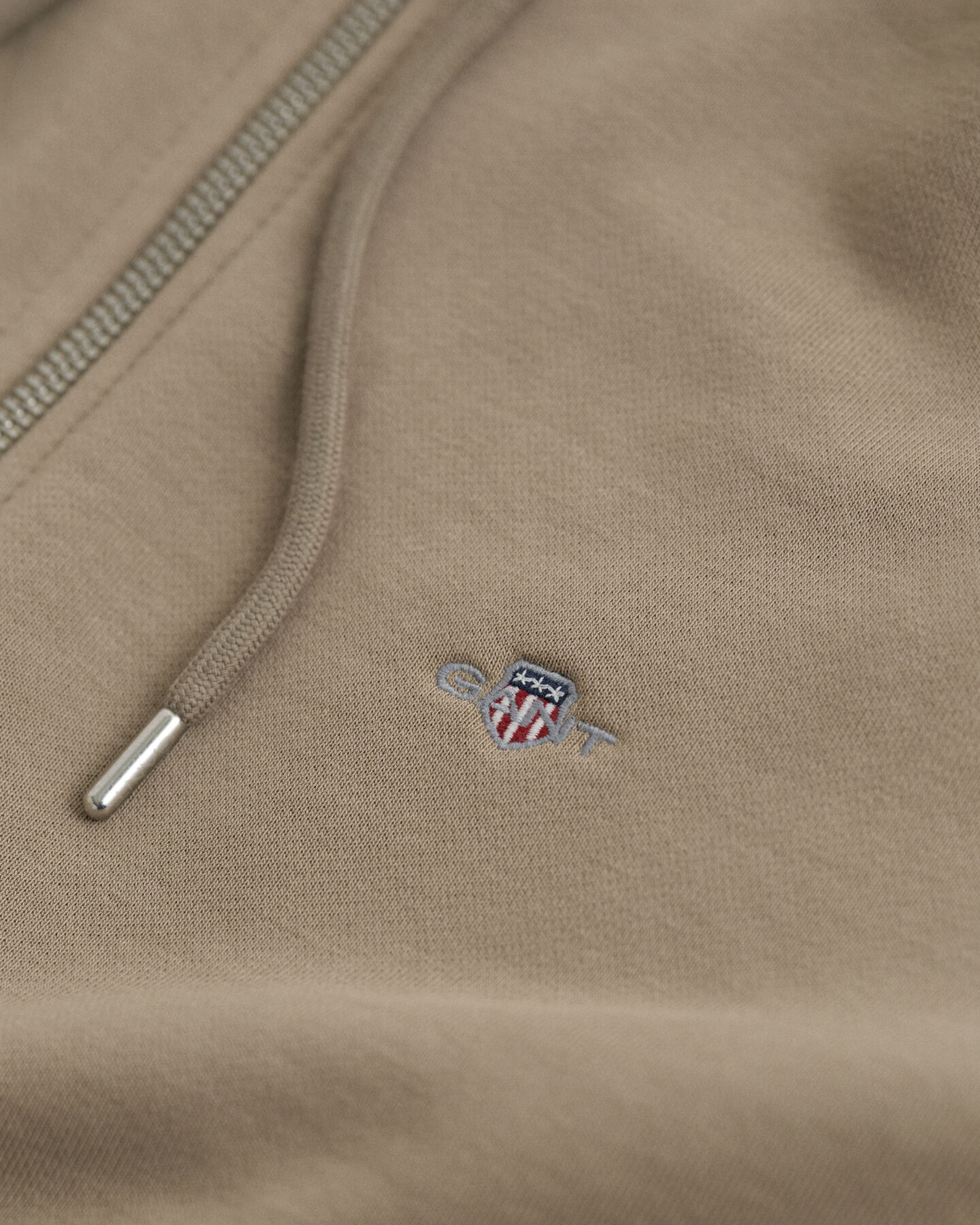 Shield hættetrøje med lynlås