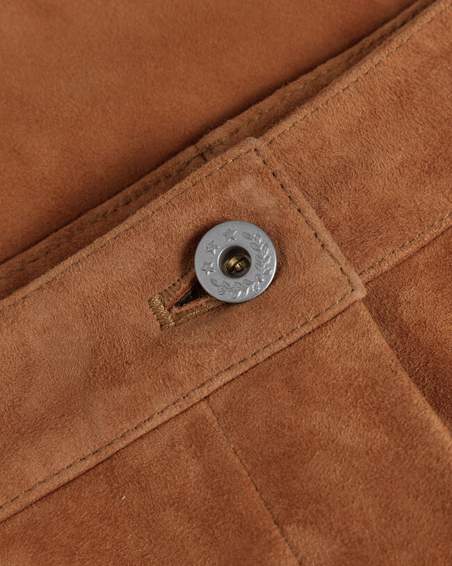 Iconic G nederdel af ruskind