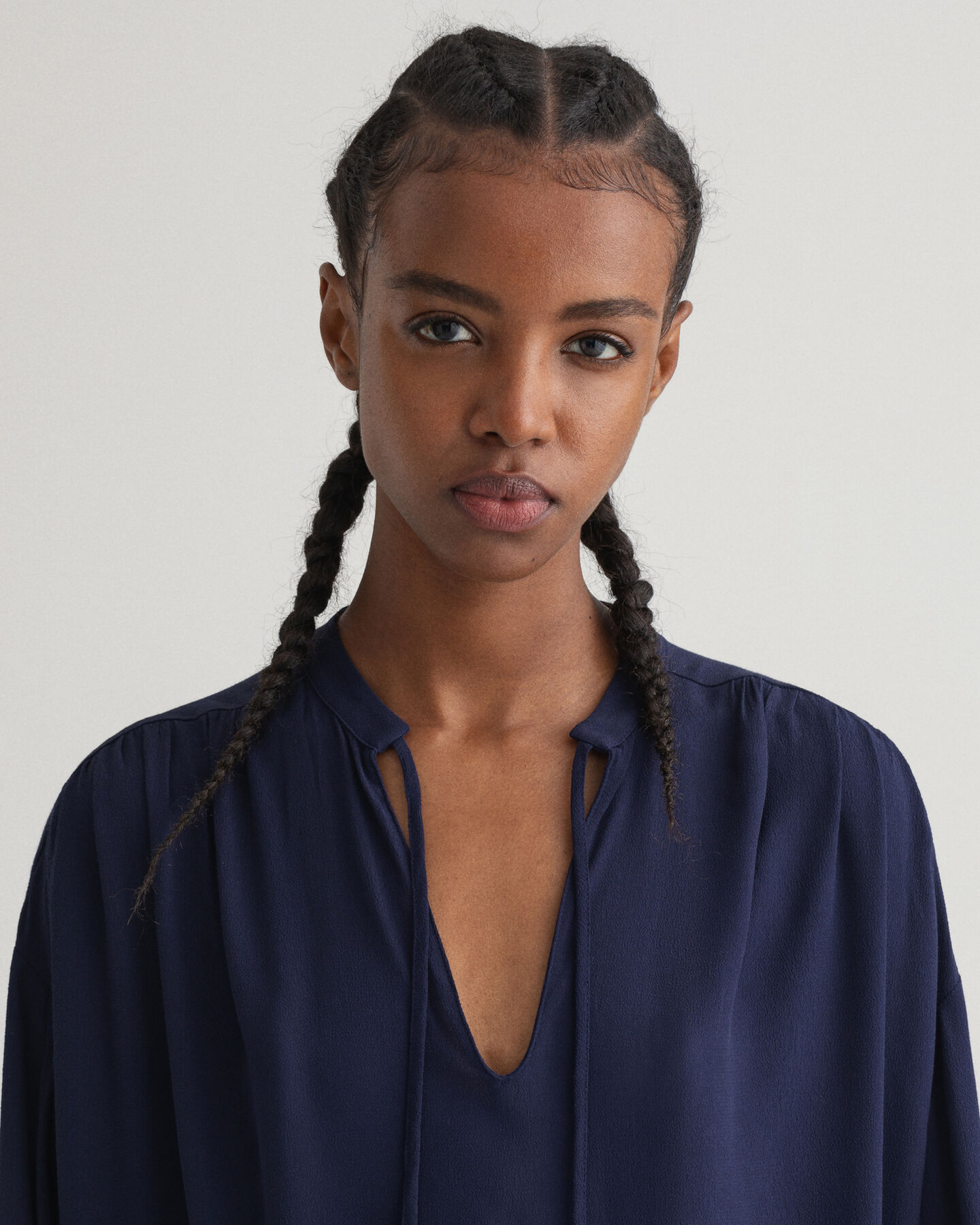 Wrinkle popover kjole