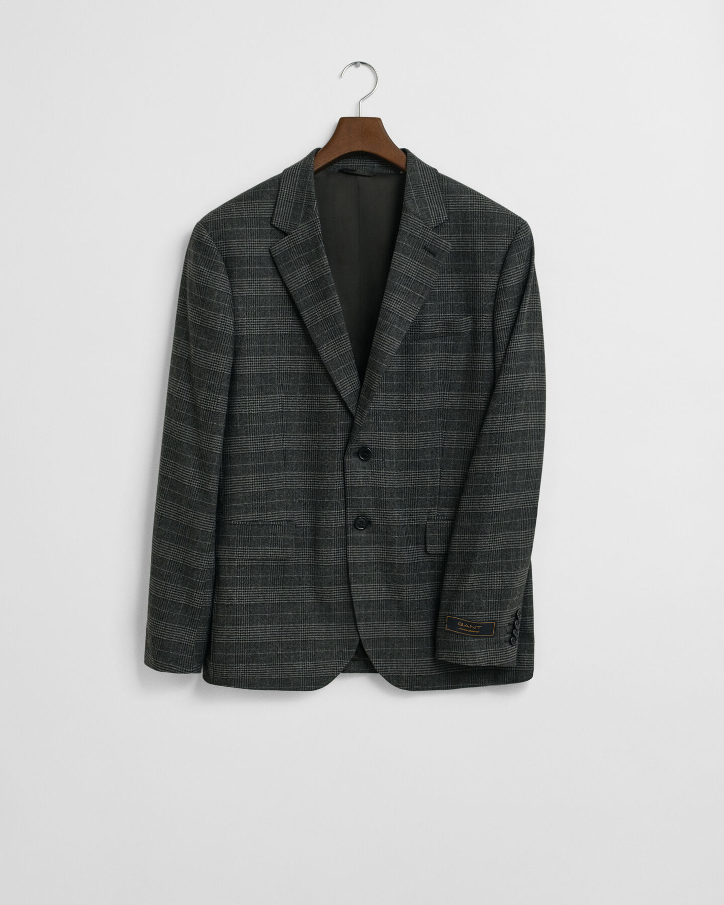 Slim fit glen-ternet jakkesæt-jakke