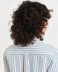 Regular fit klassisk stribet poplin-skjorte