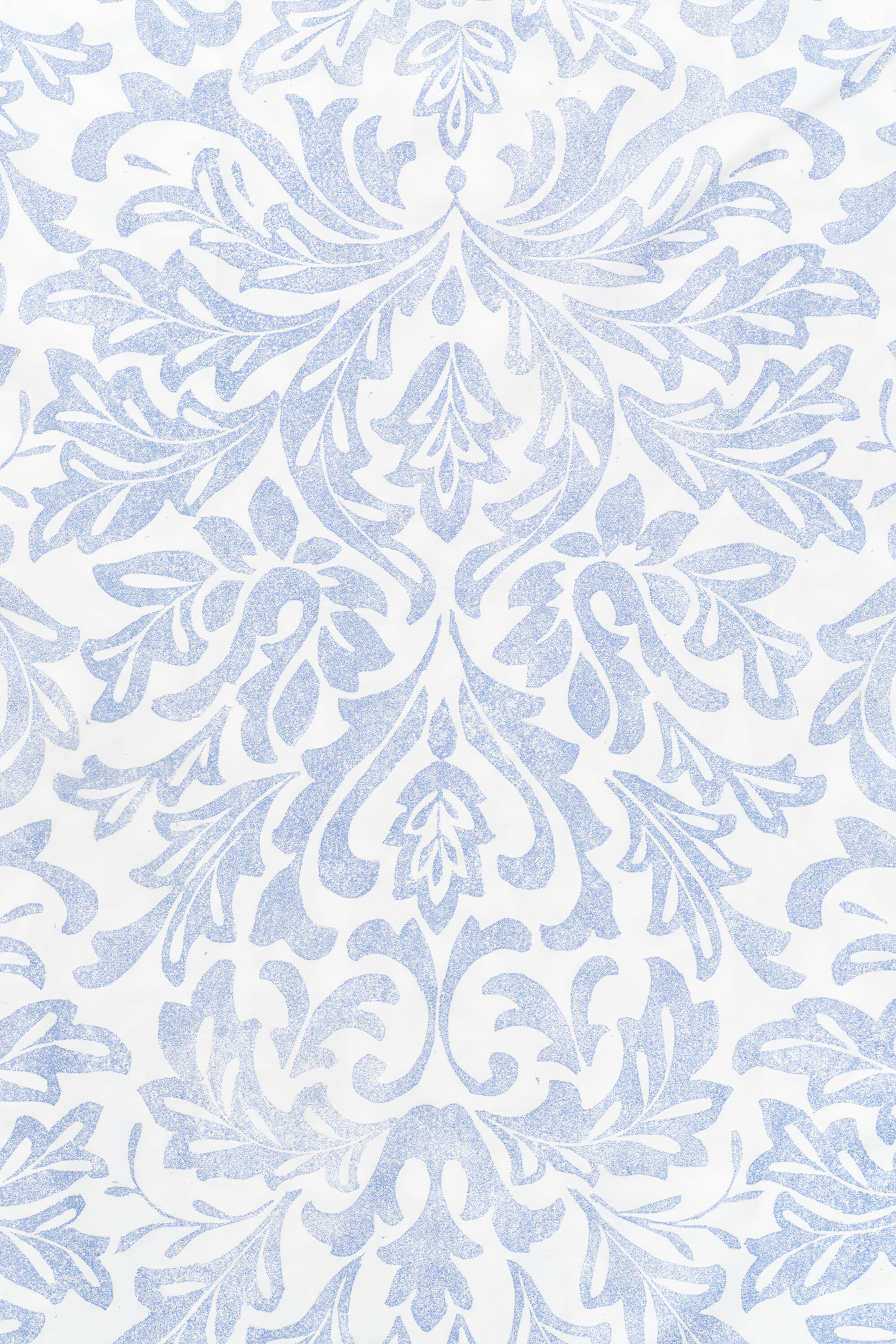 Dobbelt dynebetræk med bladmedaljon-tryk