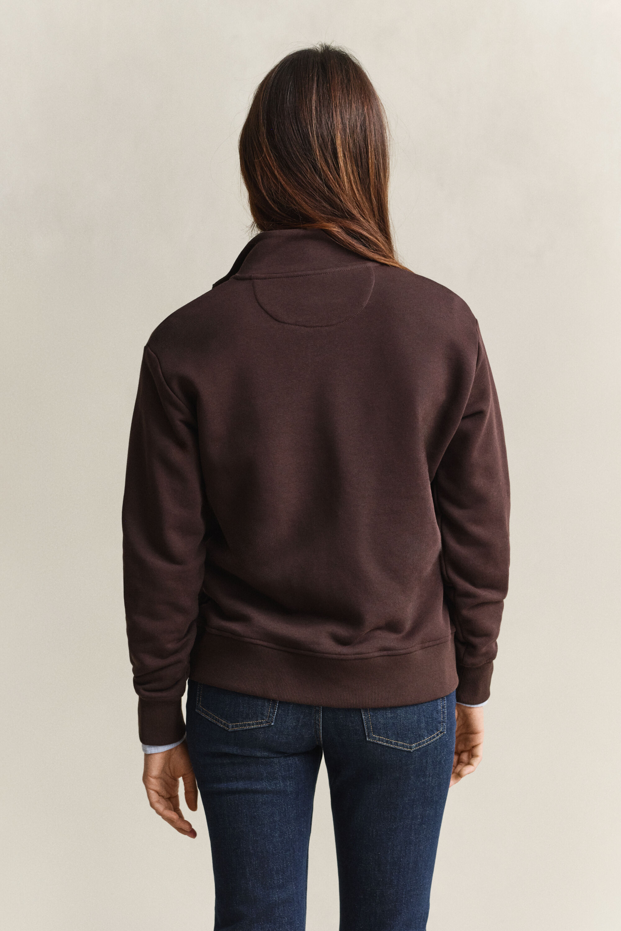 Shield sweatshirt med halv lynlås
