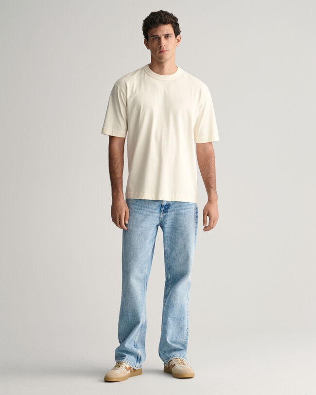 Loose fit jeans med brede ben