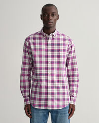 Regular fit ternet Oxford skjorte