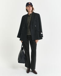 Bluse af bomuldssatin