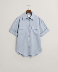 Relaxed fit Pocket Detail skjorte med korte ærmer