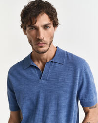 Sunfaded kortærmet polo sweater