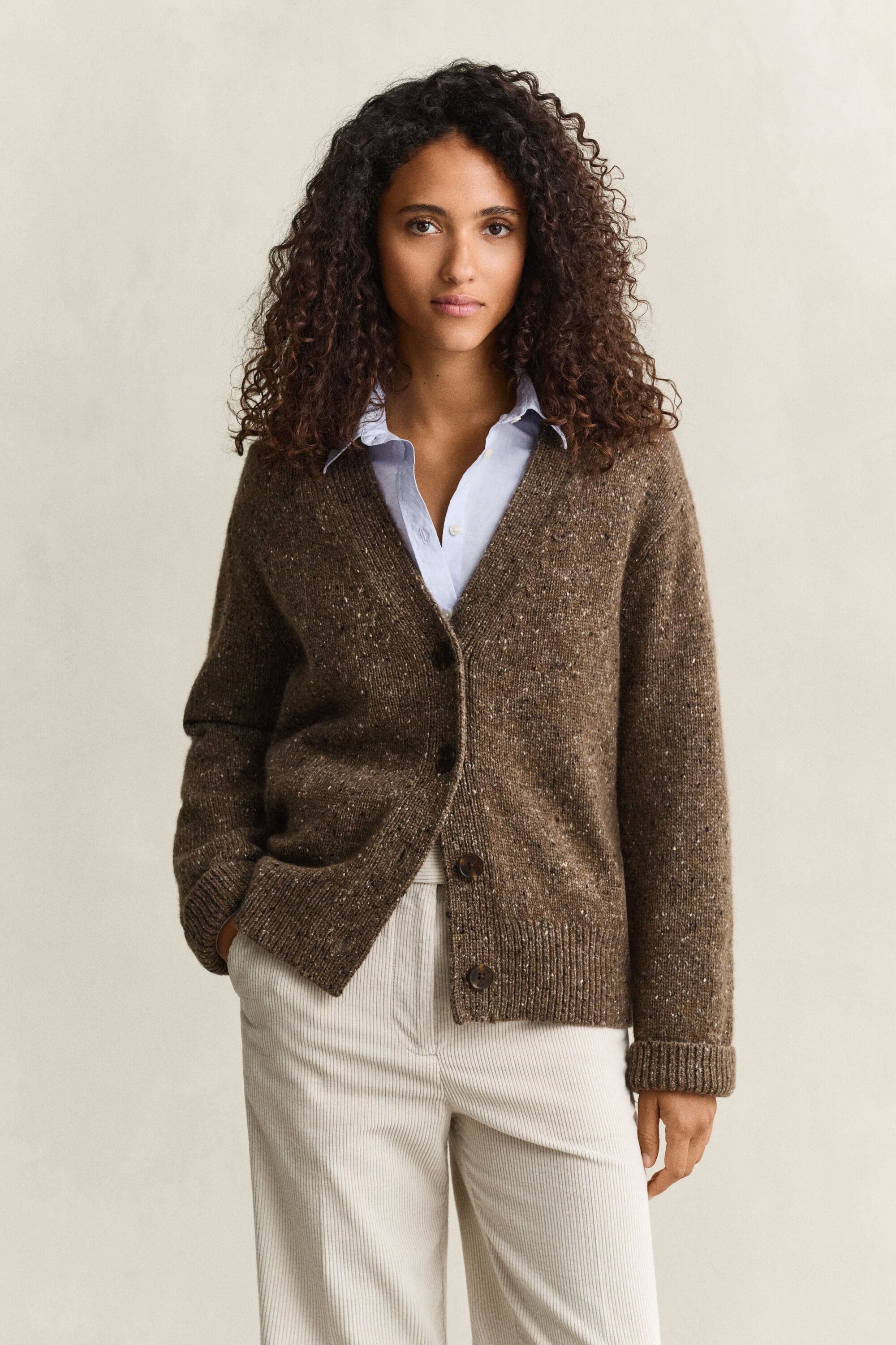 Nepps cardigan i uldblanding