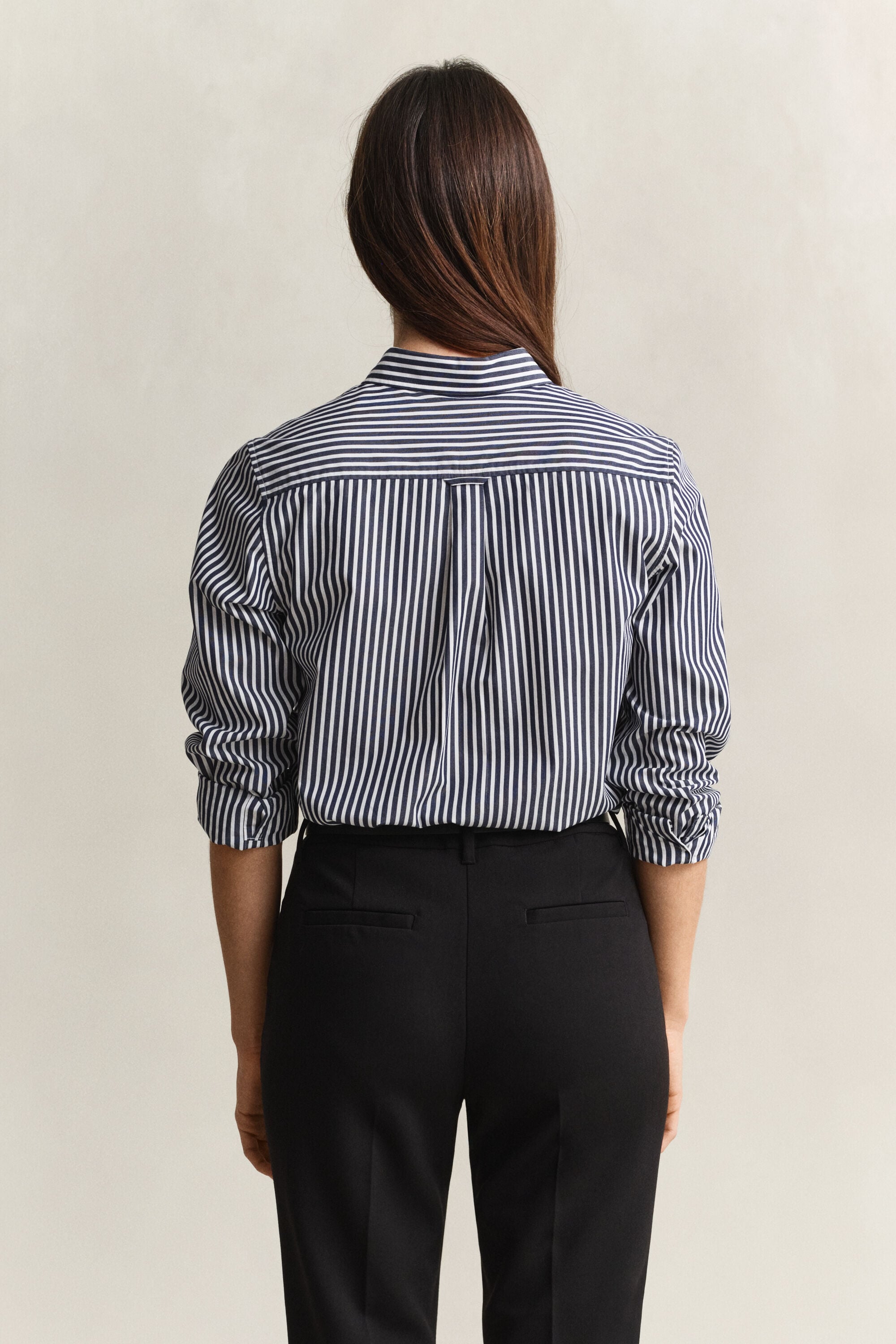 Classic Regular poplin skjorte med striber