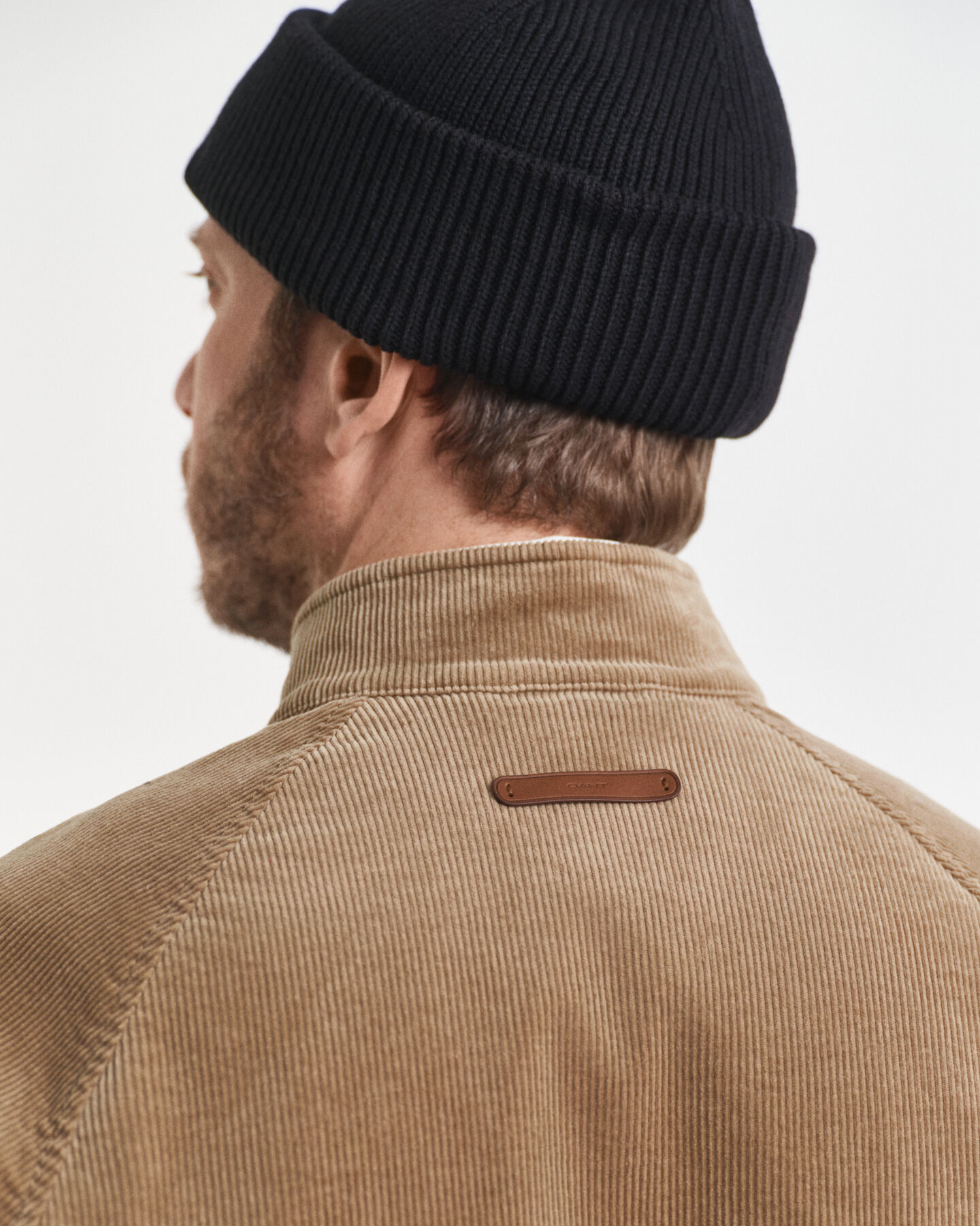 Harrington jakke i jernbanefløjl