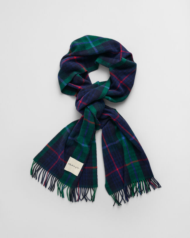 Ternet halstørklæde i kashmirblanding