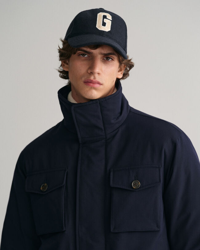 Vatteret feltjakke i flannel