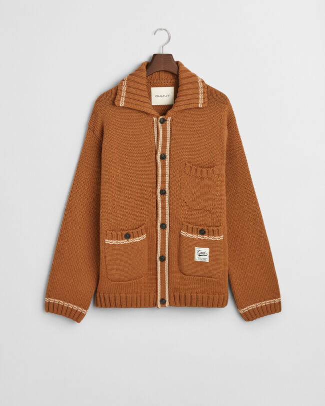 Cardigan i uld med knapper