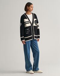 GANT Varsity cardigan med V-hals
