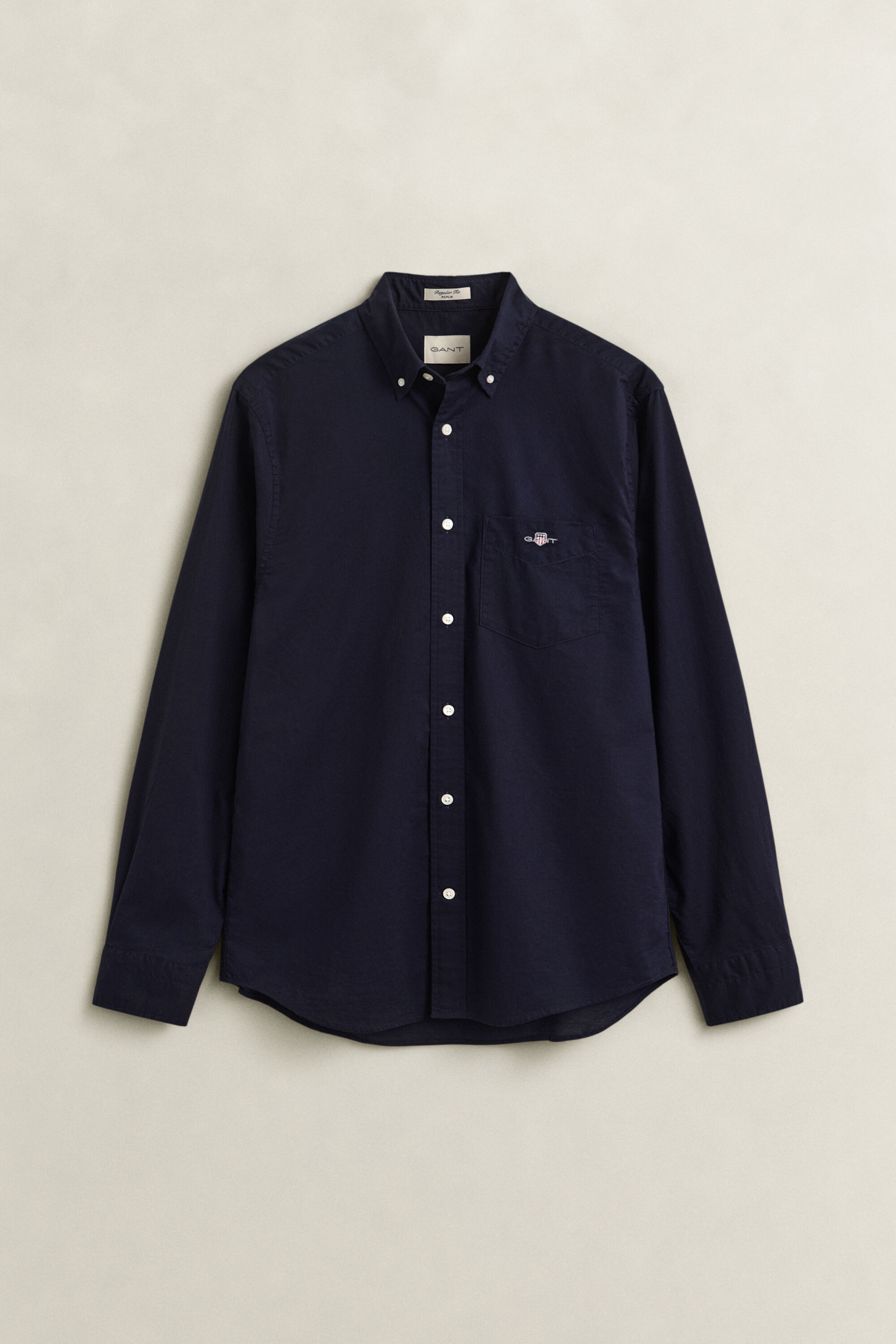 Regular fit klassisk poplin-skjorte