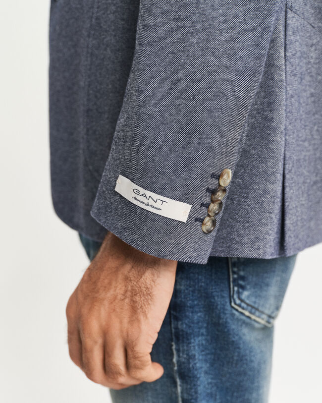 Slim fit tofarvet jersey blazer