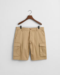 Relaxed fit cargoshorts af twill