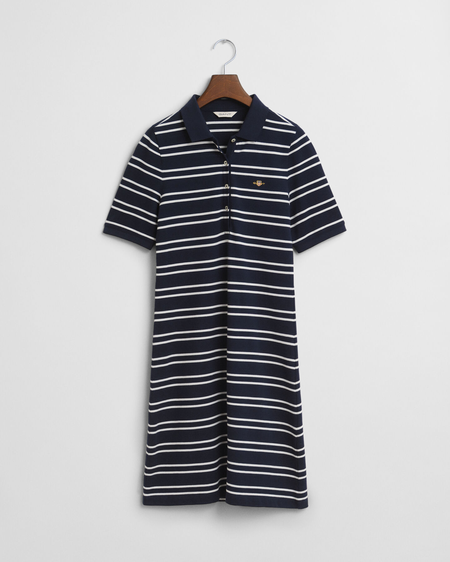 Stribet Shield piqu&eacute; polokjole