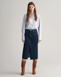 Denim pencil-nederdel