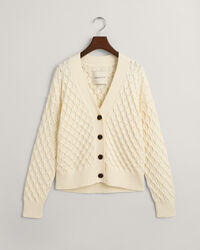 Tekstureret strikket cardigan
