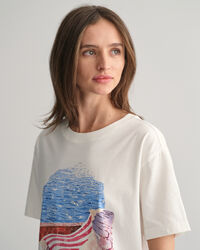 T-shirt med Scenery-tryk