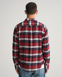 Regular fit ternet flannelskjorte