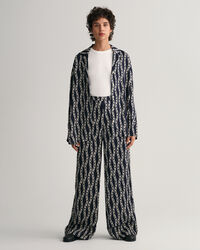 Bukser med Chain-tryk og brede ben