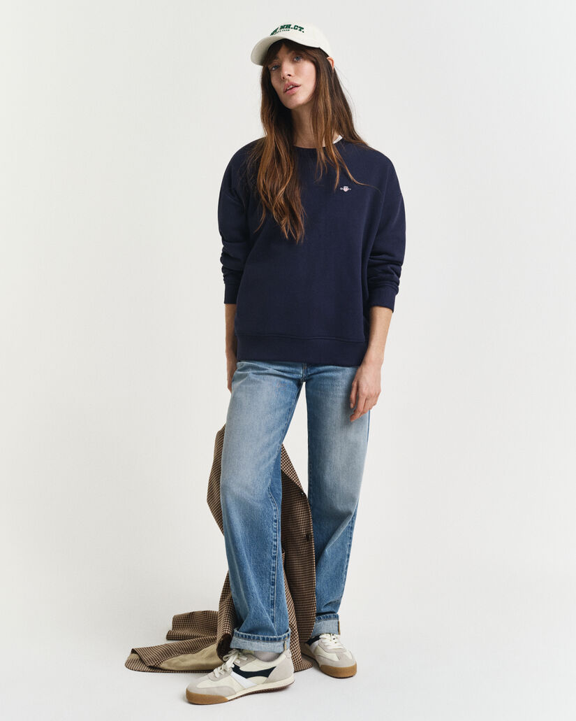 Shield sweatshirt med crewneck