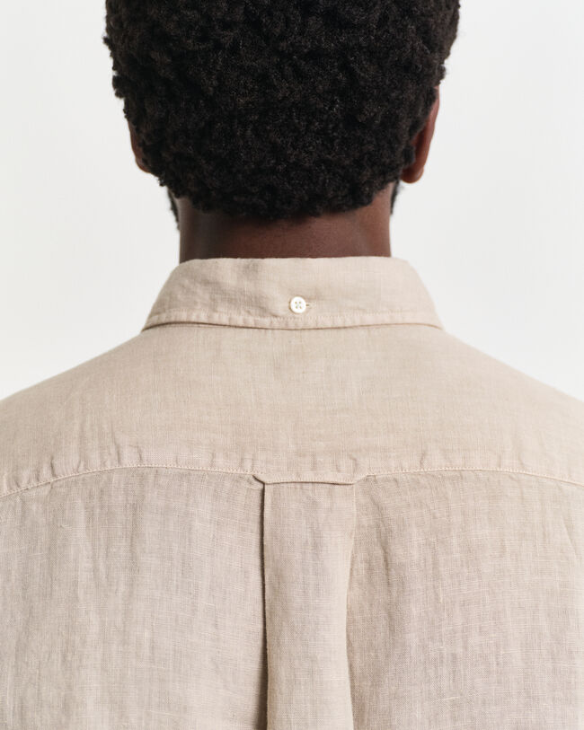 Regular fit garment-dyed h&oslash;rskjorte