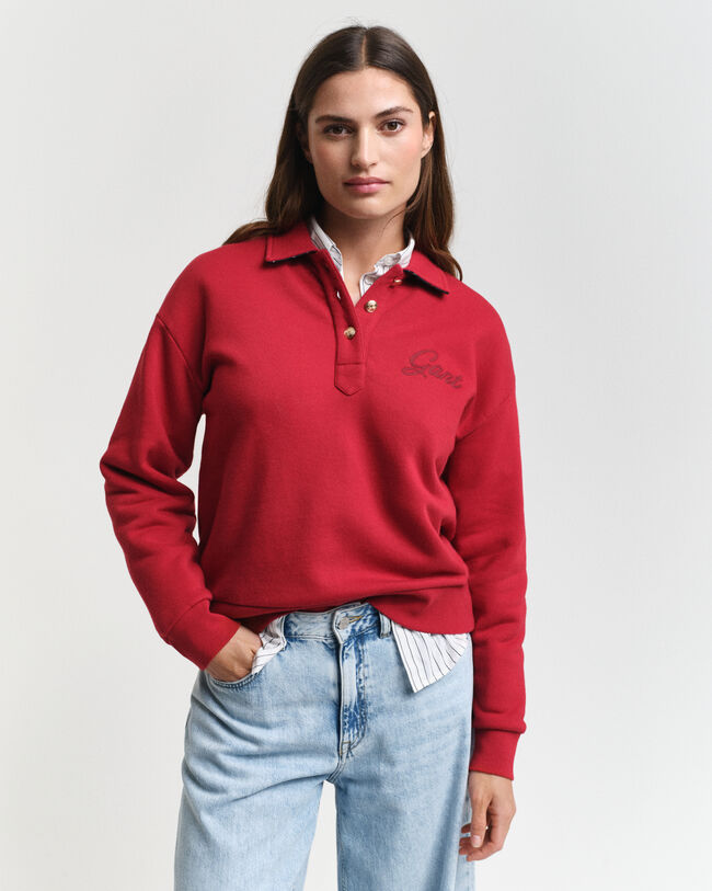 Script Graphic Rugger sweatshirt