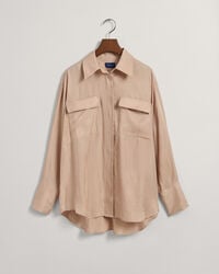 Relaxed fit skjorte med flaplommer