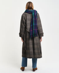 Ternet trenchcoat i uld