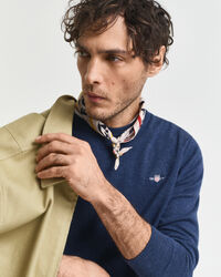 Klassiske crewneck sweater i bomuld