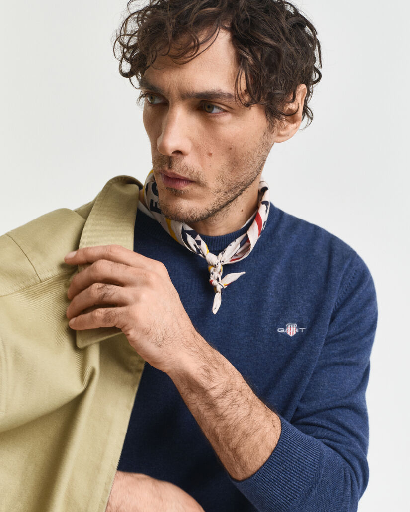 Klassiske crewneck sweater i bomuld