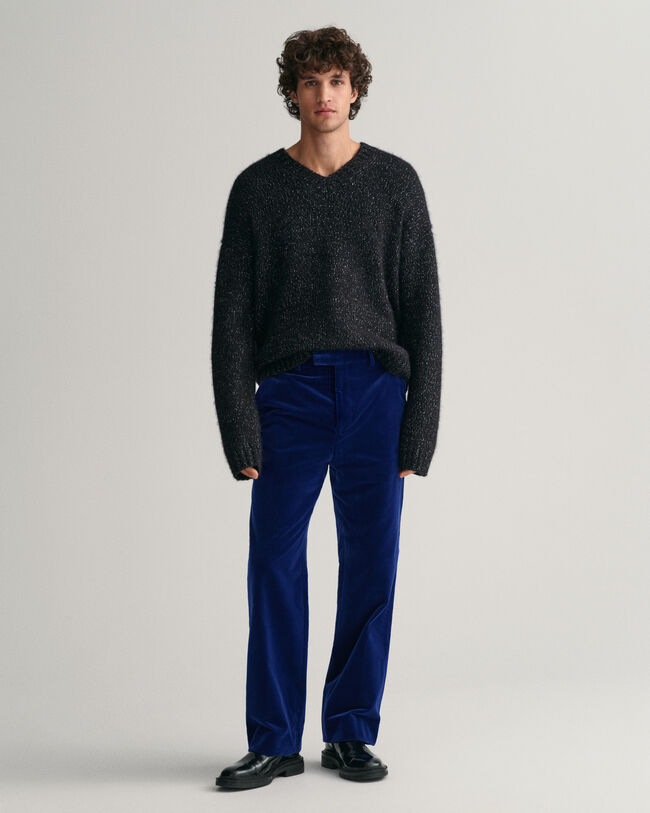 Jakkes&aelig;t-bukser i fl&oslash;jl