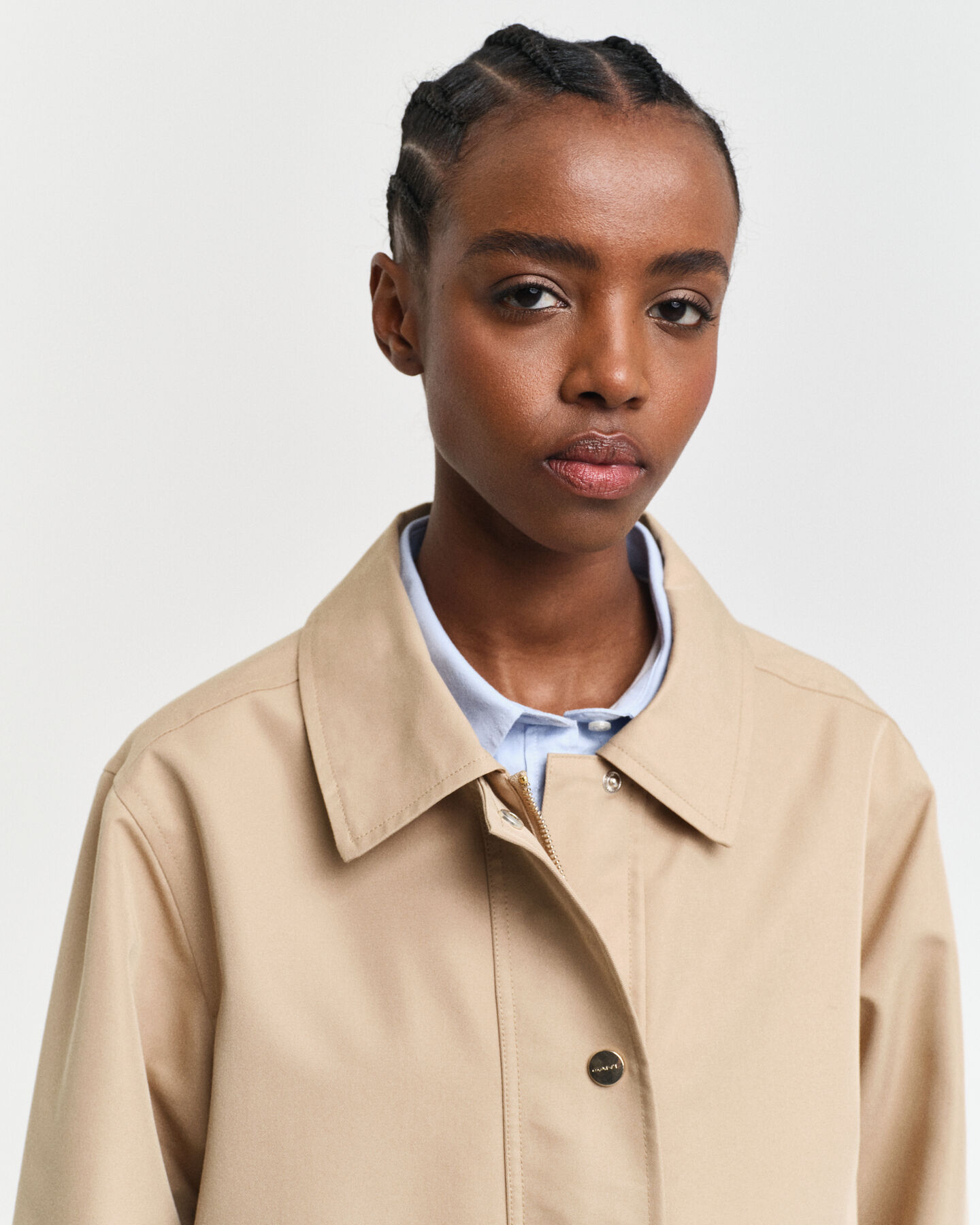 Jakke af bomuldstwill