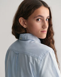 Teens oxford-skjorte med korte &aelig;rmer