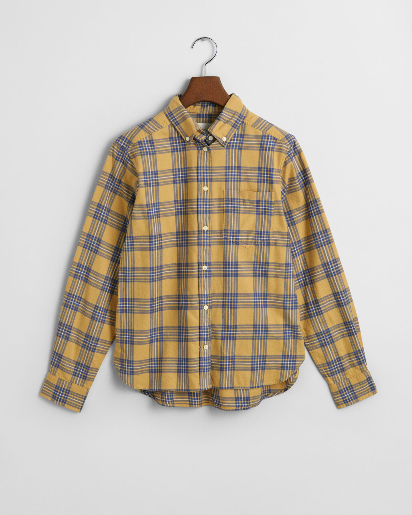 Regular fit ternet flannelskjorte