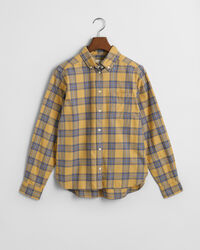 Regular fit ternet flannelskjorte