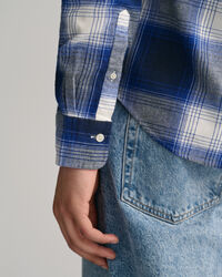 Regular fit flannelskjorte med skyggetern