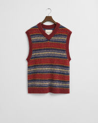 Børstet Fair Isle vest