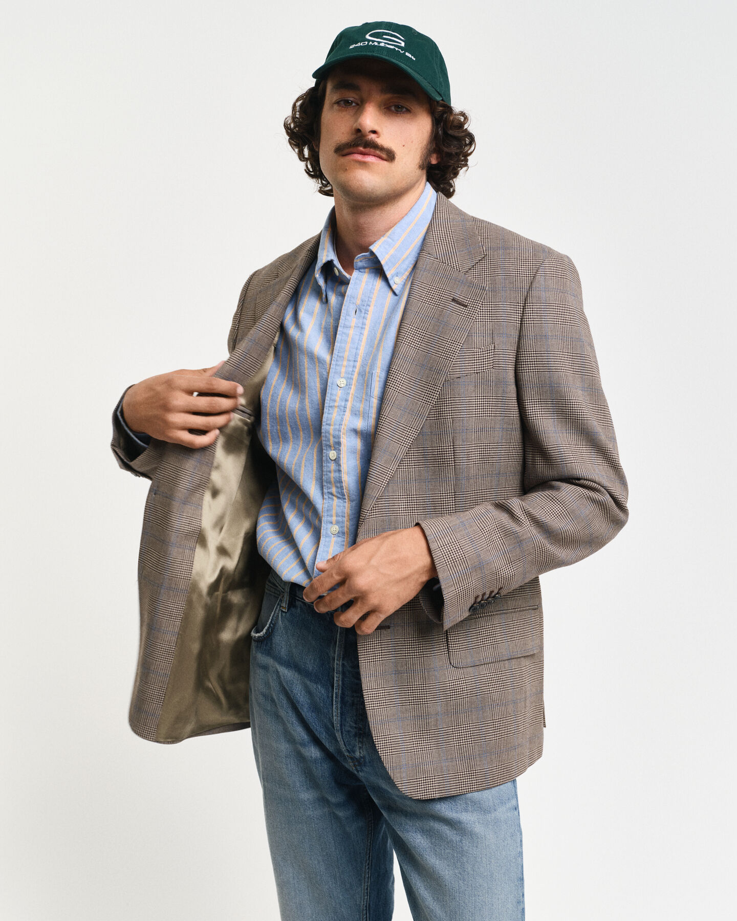 Regular fit Glen-ternet blazer