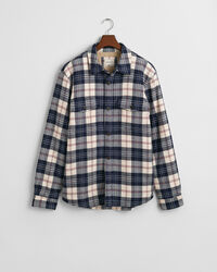 Regular fit fleece-foret overskjorte i flannel