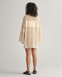 Rugger-kjole med åbent strik